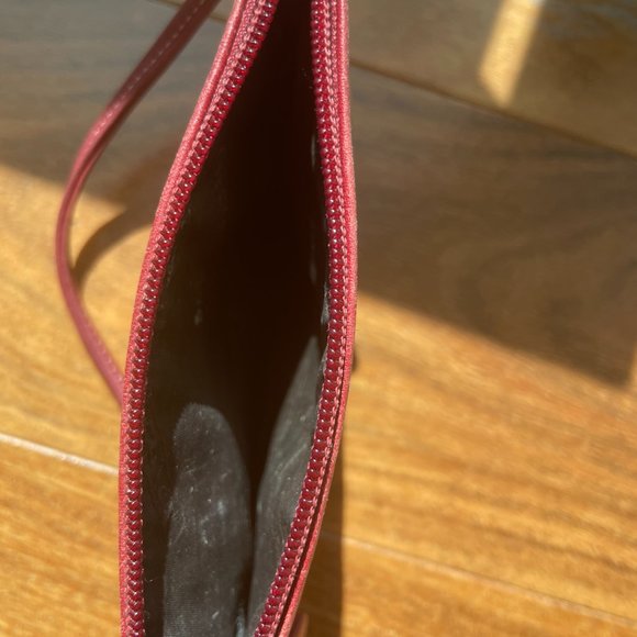 Coach red and tan wristlet - Picture 2 of 4